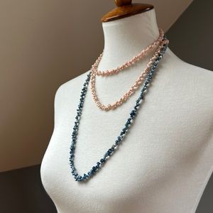 Delicate Pikake Strands Necklace Pair